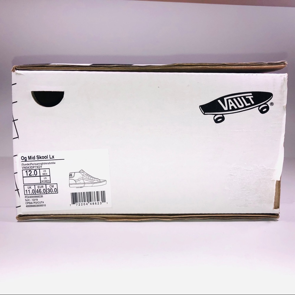 VANS OG Mid Skool LX Parisian Night Blue Sneakers - Picture 9 of 10